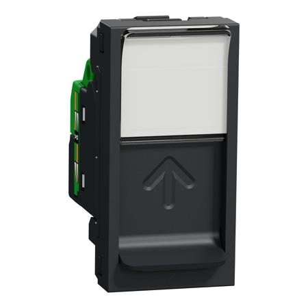 NU344754 Schneider Electric Anthracite Plug Socket, RJ45