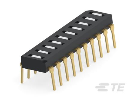 1-1825006-7 TE Connectivity 10 Way Through Hole DIP Switch SPST
