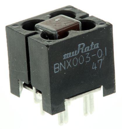 BNX003-01 Murata BNX Series 10A 150 V dc 5 MHz → 1 GHz Through Hole RFI Filter, with Pin Terminals
