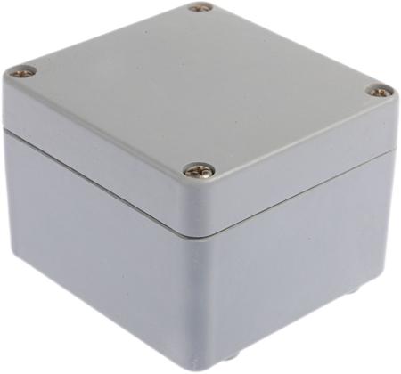 P 080806 ENCLOSURE Fibox Euronord II Series Grey Polyester Enclosure, IP66, IP67, Grey Lid, 80 x 75 x 55mm