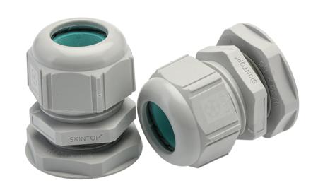 53111437---53119230 Lapp M25 Grey Polyamide Cable Gland With Locknut, IP68
