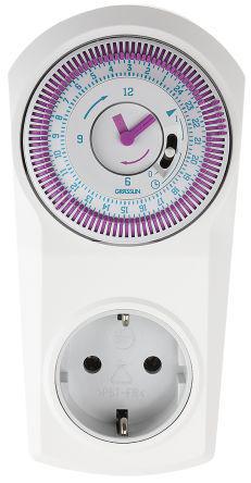 16-26-0008-1 Timer Switch Grasslin 16.26.0008.1, Daily 220 → 240 V