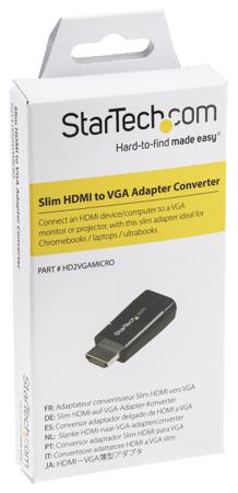 HD2VGAMICRO StarTech.com HDMI to VGA Adapter, 45mm - 1920 x 1200