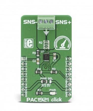 MIKROE-2910 MikroElektronika PAC1921 Click for PAC1921 for High-Side Power/Current Monitor