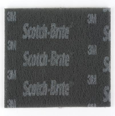 7100209618 3M Black Abrasive Hand Pad 228mm x 114mm x , for Cleaning Use