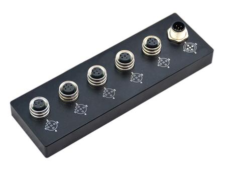 BOX1M1205MA05M805F Bulgin M Series Sensor Box, M12, 5 port