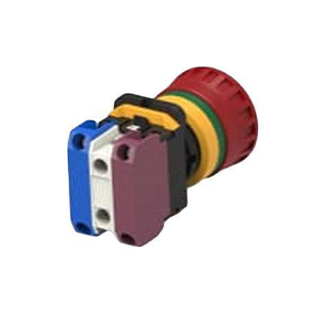 PBES22L114R TE Connectivity PBES22 Series Illuminated Emergency Stop Push Button, Panel Mount, 22.3mm Cutout, SPDT, IP20, IP65