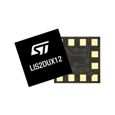LIS2DUX12TR STMicroelectronics 3-Axis Surface Accelerometer 3.6 V 1.71 V, SPI, LGA, 12-Pin