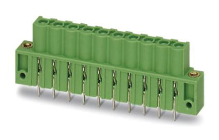 1943645 Phoenix Contact, 5.08mm Pitch, ICV 2.5 HC/ 2-GF-5.08, 2 Way, , Pluggable Terminal Block, Inverted Header, Through Hole,