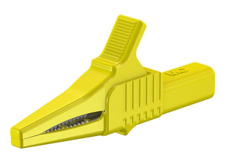 66-9755-24 HCK Crocodile Clip, Brass Contact, 32A, Yellow