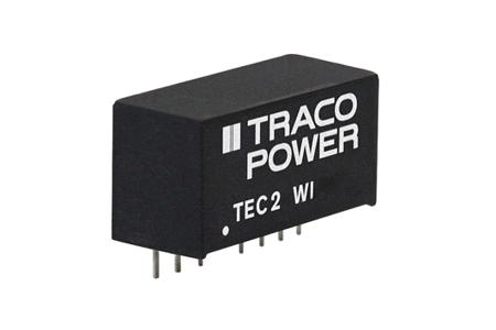 TEC 2-1210WI TRACOPOWER TEC 2WI DC-DC Converter, 3.3V dc/ 500mA Output, 4.5 → 18 V dc Input, 2W, Through Hole, +93°C Max Temp