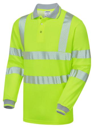 LFE925-NB-4XL PULSAR LFE903 Yellow Men Hi Vis Polo Shirt, 4XLin