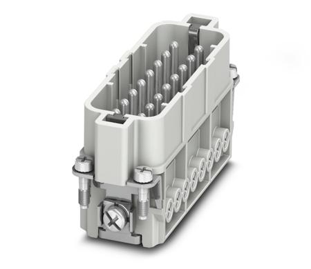 1585333 Phoenix Contact Heavy Duty Power Connector Insert, 16A, Male, HC-A16 Series, 16 Contacts