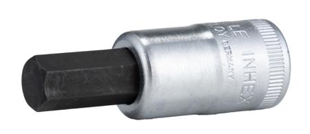 02450024 STAHLWILLE 3/8 in Drive Bit Socket, Hex Bit, 52 mm Overall Length