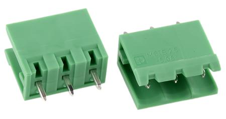1758021 Phoenix Contact, 5.08mm Pitch, MSTBV 2.5/ 3-G-5.08, 3 Way, , Pluggable Terminal Block, Header, Through Hole, Solder