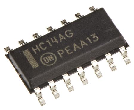 MC74HC14ADG onsemi  Hex Schmitt Trigger Inverter, 14-Pin SOIC