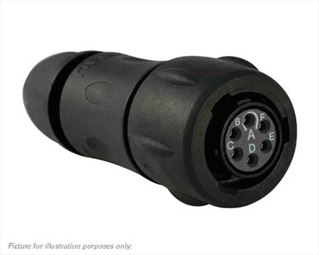 UTS6JC10E6S Souriau Sunbank by Eaton Circular Connector, 6 Contacts, Cable, Standard Connector, Socket, Female, IP68, IP69K, UTS