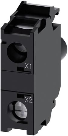 3SU1401-1BC20-1AA0 Siemens SIRIUS ACT 3SU14 Series Light Block, 110V ac