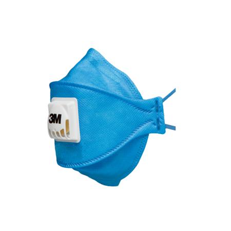 7000088835 3M Aura 9400+ Series Respirator Mask for General Purpose Protection, FFP2, Valved, Fold Flat 120Each per Package