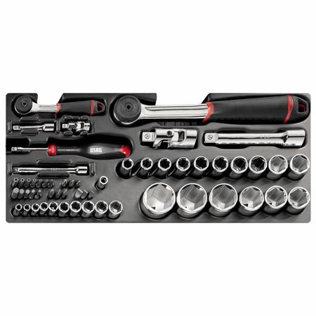 U05190839 Usag 56 Piece Automotive Tool Kit Tool Kit with Tray