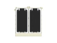2287075-2 TE Connectivity CFP2 Series 11 Way 2 Port Female Right Angle Network Connector 0.6mm Pitch Press-In Termination