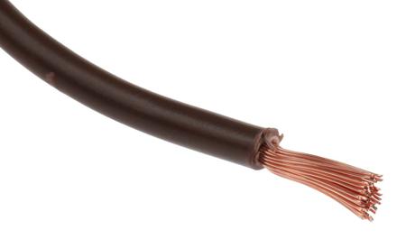 180-5962 RS PRO Brown 2.5mm² Hook Up Wire, 14 AWG, 50/0.25 mm, 100m, PVC TI3 Insulation