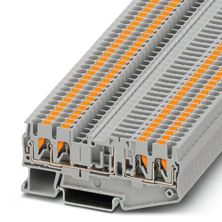 3210208 Phoenix Contact  PT 2.5-QUATTRO-TG Series Grey, 0.14 → 4mm², Single-Level, Push In Termination