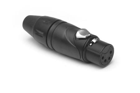 AX4FB-AU Amphenol Industrial Cable Mount XLR Connector, Female, IP40, 133 V, 4 Way, Gold Plating