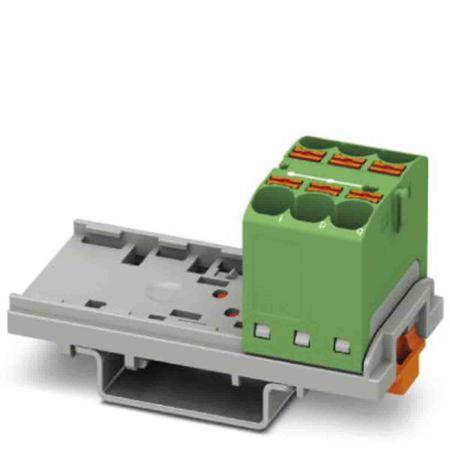 3273534 Phoenix Contact Distribution Block, 6 Way, 0.2 → 6mm², 32A, 800 V, Green