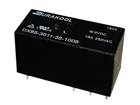 DX85-2011-35-1024 Durakool PCB Mount Power Relay, 24V ac Coil, 100mA Switching Current, SPDT-C/O