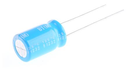 UBT1V221MPD8 Nichicon 220μF Aluminium Electrolytic Capacitor 35V dc, Radial, Through Hole -