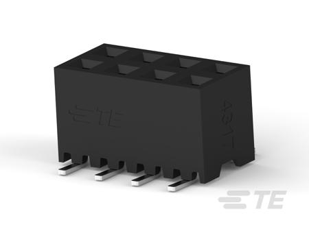 2307819-8 TE Connectivity AMPMODU Series Vertical Board PCB Header, 8 Contact(s), 2 mm Pitch, 2 Row, Unshrouded
