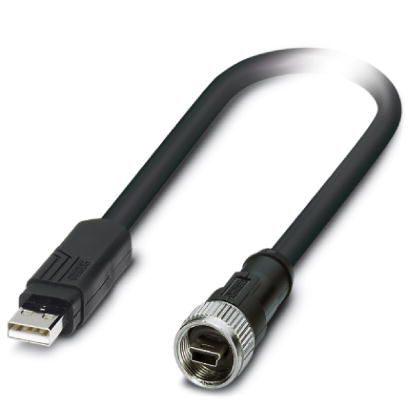 1420184 Phoenix Contact , Male USB A to Female USB A, 5m