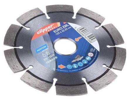 70184614085 Norton 125mm Diamond Tipped Circular Saw Blade, 22.23mm Arbor