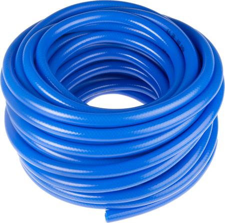 339-6102 RS Pro PVC Flexible Tubing, Blue, 18.5mm External Diameter, 25m Long Reinforced, 55mm Bend Radius, Applications Various
