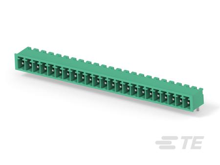 2-284513-3 TE Connectivity, 3.81mm Pitch, Buchanan, 23 Way, Right Angled, Pluggable Terminal Block, Header, Board Mount, Solder,