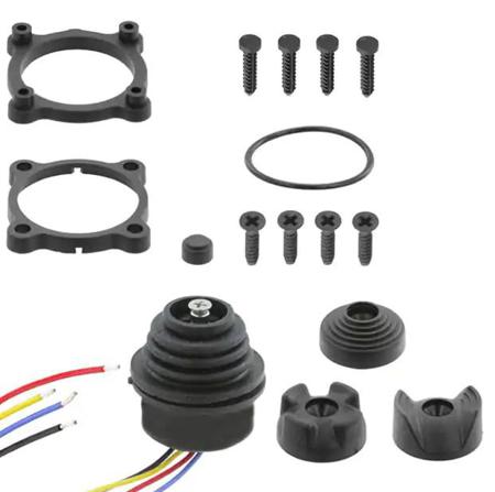TSAA1S02A APEM 2-Axis Joystick Castle, Hall Effect, IP67 5 ± 0.01V dc