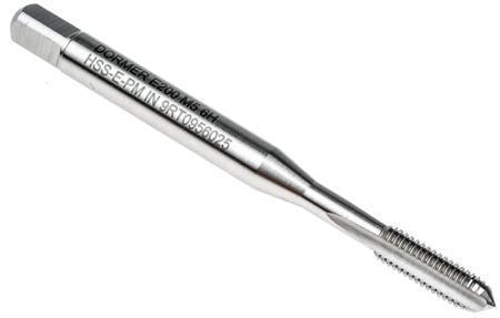 E200-M5 Dormer Threading Tap HSS-E 1-Piece 0.8mm Pitch Metric Standard Machine Tap M5 Thread