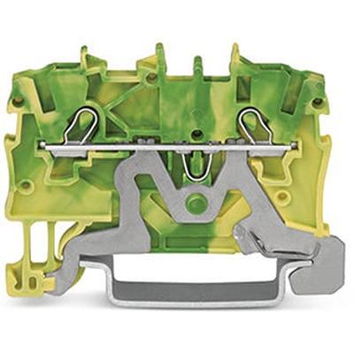 2000-1207 Wago Feed Through Terminal Block, 2000 Series , Clamp Termination, Green, Yellow