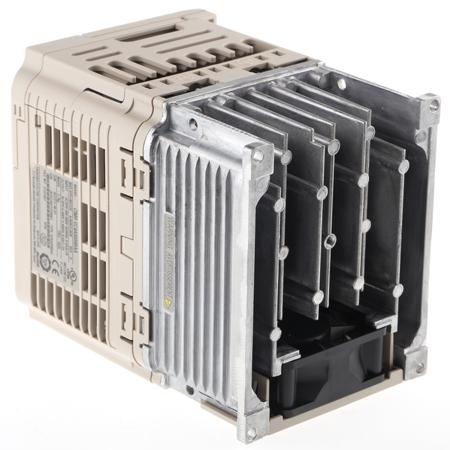 VZA43P0BAA Omron V1000 Inverter Drive 3.7 kW, 3-Phase In, 400 V, 8.8 A, 0.1 → 400Hz Out, Profibus, IP20