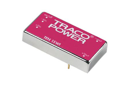 TEN 15-2411WI TRACOPOWER TEN 15WI DC-DC Converter, 5V dc/ 2.95A Output, 9 → 36 V dc Input, 15W, Through Hole, +85°C Max Temp