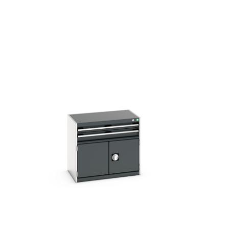 40012007-19V Bott 2 Door, 2 Drawer Sheet Steel Floor Standing Storage Cabinet, 800 X 525 X 700mm