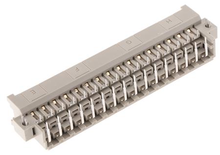 09063326931 HARTING 09 06 32 Way 2.54mm Pitch, Type F Class C2, 3 Row, Right Angle DIN 41612 Connector, Plug