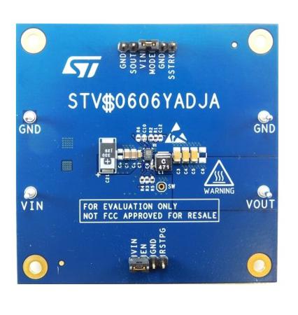 STEVAL-0606YADJ STMicroelectronics 3.3 V/6 A Automotive Step Down DC-DC converter (VIN Up To 6 V) Based On The DCP0606Y DC to DC