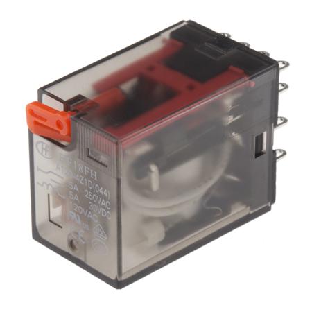 HF18FHA1204Z1D Hongfa Europe GMBH Chassis Mount Power Relay, 120V ac Coil, 5A Switching Current, 4PDT