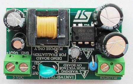 STEVAL-ISA136V1 STMicroelectronics Evaluation Board Power Management for VIPER06HN for General-Purpose Applications