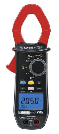 P01120925 Chauvin Arnoux F205 Clamp Meter, Max Current 900A ac, 900A dc CAT III 1000 V, CAT IV 1000 V