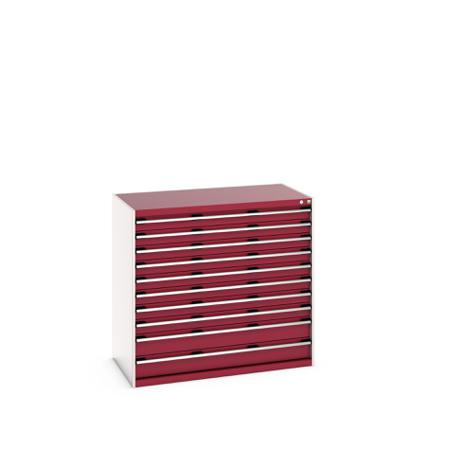 40030025-24V Bott 10 Cabinet, Steel, 1200mm x 750mm x 1300mm, Red