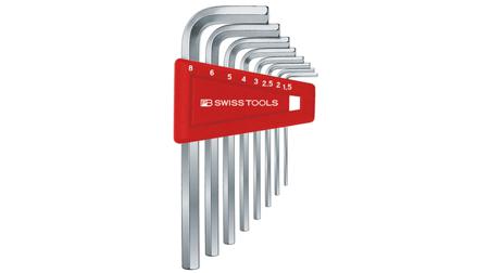 PB 210.H-8 PB SWISS TOOLS 8 piece L Shape Metric Hex Key Set, 1.5 mm, 2.5 mm, 2 mm, 3 mm, 4 mm, 5 mm, 6 mm, 8 mm