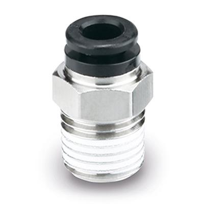 KQH08-02S-X1744 SMC KQ-X1744 Series Male Connector, 8 mm to R 1/4 Male, Threaded-to-Tube Connection Style,